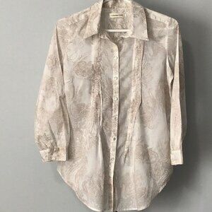 COLDWATER Creek Cotton Lawn Blouse